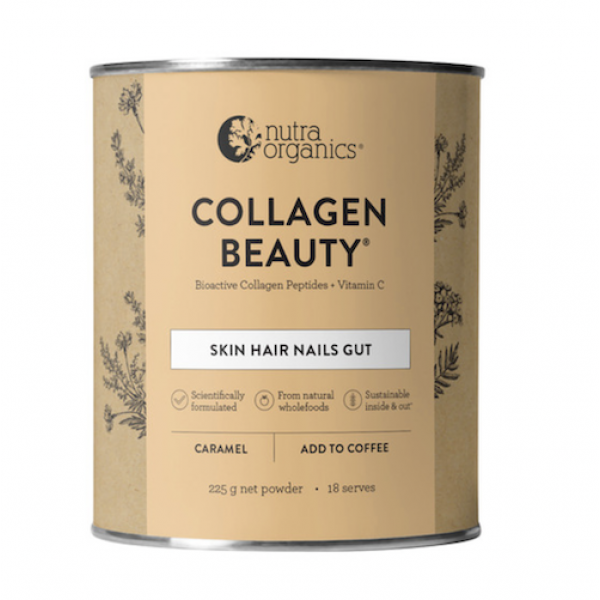 N Organics Collagen Beauty with Bioactive Collagen Peptides + Vitamin C Caramel 225g